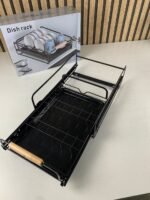 ⁦Égouttoir à vaisselle avec poignées en bois pour cuisine – منظم أواني داخل رف المطبخ⁩ - الصورة ⁦11⁩