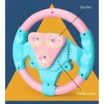 ⁦Jouet volant de conduite simulé avec lumière et musique – لعبة مقود السيارة للأطفال⁩ - الصورة ⁦3⁩