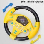 ⁦Jouet volant de conduite simulé avec lumière et musique – لعبة مقود السيارة للأطفال⁩ - الصورة ⁦2⁩