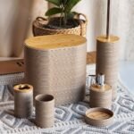 ⁦Ensemble de 6 accessoires de salle de bain design ovales – طقم أدوات الحمام من 6 قطع⁩ - الصورة ⁦4⁩