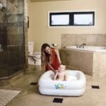 ⁦Baignoire Gonflable Carrée à Double Anneau Pour Bébé 86 x 86 x 25 cm Bestway 51116⁩ - الصورة ⁦2⁩