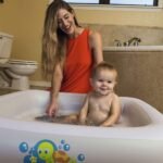 ⁦Baignoire Gonflable Carrée à Double Anneau Pour Bébé 86 x 86 x 25 cm Bestway 51116⁩ - الصورة ⁦6⁩