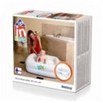 ⁦Baignoire Gonflable Carrée à Double Anneau Pour Bébé 86 x 86 x 25 cm Bestway 51116⁩ - الصورة ⁦5⁩