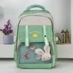 ⁦Sac à Dos Scolaire pour Enfants Style Kawaii BoShiKai Vert – حقيبة ظهر مدرسية للأطفال أخضر⁩ - الصورة ⁦5⁩