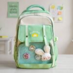 Sac à Dos Scolaire pour Enfants Style Kawaii BoShiKai Vert – حقيبة ظهر مدرسية للأطفال أخضر