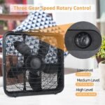 ⁦Ventilateur de table avec pales aérodynamiques 3 Vitesses – مروحة مكتب حجم كبير⁩ - الصورة ⁦2⁩