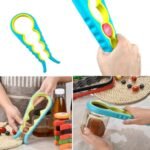 ⁦Ouvre-boîte Multifonction 4 en 1 et Cuillères à Mesurer Pliables en Silicone - فتاحة العلب متعددة الوظائف و ملاعق قياس قابلة للطي⁩ - الصورة ⁦4⁩