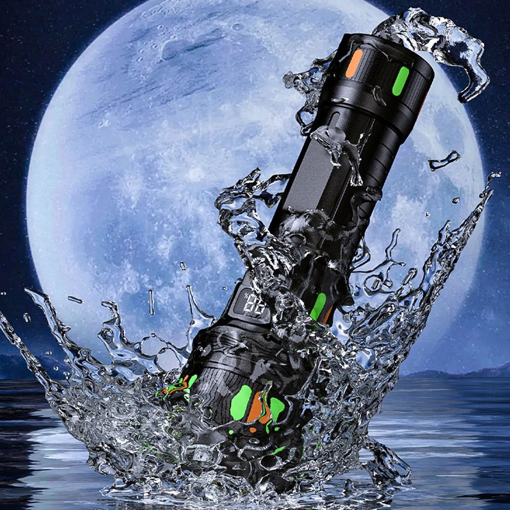 Bright-Flash-1-2.jpg Lampe de poche LED super lumineuse 150 000 lumens rechargeable USB - الصورة 1