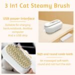 ⁦Brosse à vapeur pour chat autonettoyante 3en1 – فرشة تنظيف القطط⁩ - الصورة ⁦4⁩