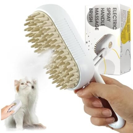 Brosse à vapeur pour chat autonettoyante 3en1 – فرشة تنظيف القطط