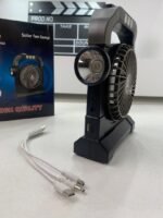 ⁦Ventilateur portable rechargeable avec lampe torche JL-9522 – مروحة محمولة مع مصباح⁩ - الصورة ⁦8⁩