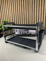 ⁦Egouttoir à Vaisselle en Aluminium de Haute Qualité 2 étages SX-842 – منظم أواني الغسيل⁩ - الصورة ⁦6⁩