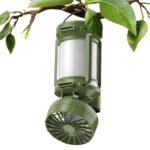 ⁦Lanterne de camping LED Rechargeable avec Ventilateur et 4 modes d’éclairage – مصباح ومروحة محمولة⁩ - الصورة ⁦2⁩