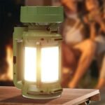 ⁦Lanterne de camping LED Rechargeable avec Ventilateur et 4 modes d’éclairage – مصباح ومروحة محمولة⁩ - الصورة ⁦3⁩