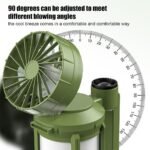⁦Lanterne de camping LED Rechargeable avec Ventilateur et 4 modes d’éclairage – مصباح ومروحة محمولة⁩ - الصورة ⁦5⁩