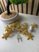 ⁦Guirlande Lumineuse Étoiles Dorées 16 LED avec Maillage Métallique – سلسلة أضواء رمضانية⁩ - الصورة ⁦7⁩