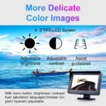 ⁦Moniteur de vue numérique de voiture TFT LCD 4,3 pour caméra de recul⁩ - الصورة ⁦5⁩