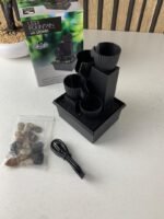 ⁦Fontaine à eau cascade avec éclairage LED pour décoration intérieure et ambiance V5⁩ - الصورة ⁦7⁩