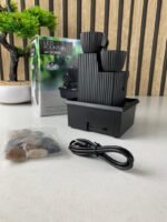 ⁦Fontaine à eau cascade avec éclairage LED pour décoration intérieure et ambiance V5⁩ - الصورة ⁦8⁩