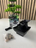 ⁦Fontaine à eau cascade avec éclairage LED pour décoration intérieure et ambiance V4⁩ - الصورة ⁦6⁩