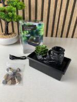 ⁦Fontaine à eau cascade avec éclairage LED pour décoration intérieure et ambiance V2⁩ - الصورة ⁦7⁩