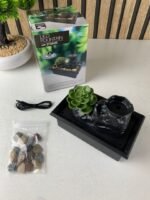 ⁦Fontaine à eau cascade avec éclairage LED pour décoration intérieure et ambiance V2⁩ - الصورة ⁦8⁩