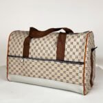 ⁦Pack 3Pcs Cabas Sac a Dos et Pochette en Tissue Imperméable Beige⁩ - الصورة ⁦2⁩
