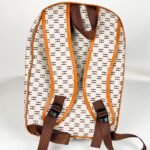 ⁦Pack 3Pcs Cabas Sac a Dos et Pochette en Tissue Imperméable Beige⁩ - الصورة ⁦4⁩