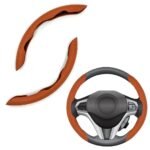 ⁦Couvre Volant Universel en Simili Cuir 2Pcs⁩ - الصورة ⁦4⁩