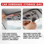 ⁦Organiseur de pare-soleil universelle de voiture multifonctionnel – منظم أغراض في السيارة⁩ - الصورة ⁦3⁩