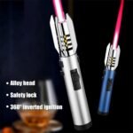 ⁦Briquet à flamme droite très puissant coupe-vent – موقد نار محمول⁩ - الصورة ⁦3⁩