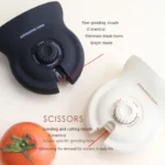 ⁦Aiguiseur de Cou-teaux et Ciseaux 3en1 avec Sélecteur Rotatif – أداة شحذ السكا-كين والمقص⁩ - الصورة ⁦4⁩