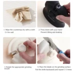 ⁦Aiguiseur de Cou-teaux et Ciseaux 3en1 avec Sélecteur Rotatif – أداة شحذ السكا-كين والمقص⁩ - الصورة ⁦5⁩