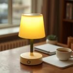 ⁦Lampe de chevet télescopique LED rechargeables lumière chaude – مصباح تيليسكوبي بإضاءة دافئة⁩ - الصورة ⁦2⁩