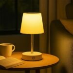 ⁦Lampe de chevet télescopique LED rechargeables lumière chaude – مصباح تيليسكوبي بإضاءة دافئة⁩ - الصورة ⁦6⁩
