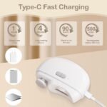 ⁦Coupe-ongles électrique 2 en 1 avec lumière LED – جهاز تقليم الأظافر للصغار والكبار⁩ - الصورة ⁦2⁩