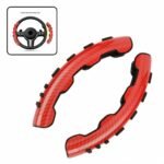 ⁦Couvre de volant antidérapantes en carbone perforé taille universelles – غطاء عجلة القيادة⁩ - الصورة ⁦6⁩