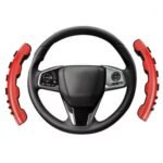 ⁦Couvre de volant antidérapantes en carbone perforé taille universelles – غطاء عجلة القيادة⁩ - الصورة ⁦4⁩