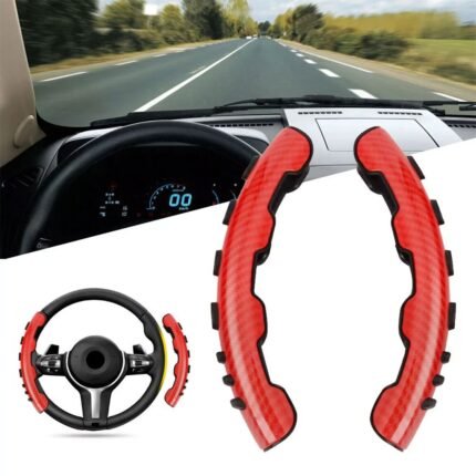 Couvre de volant antidérapantes en carbone perforé taille universelles – غطاء عجلة القيادة