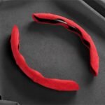 ⁦Housse de volant séparée tissue alcantara antidérapant – غطاء عجلة القيادة⁩ - الصورة ⁦3⁩