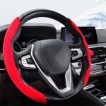 ⁦Housse de volant séparée tissue alcantara antidérapant – غطاء عجلة القيادة⁩ - الصورة ⁦4⁩