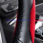⁦Housse de volant séparée tissue alcantara antidérapant – غطاء عجلة القيادة⁩ - الصورة ⁦5⁩