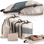 ⁦Lot de 6 sacs de voyage et compression extensibles pour valises⁩ - الصورة ⁦3⁩