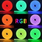 ⁦Bande LED Néon Flexible RGB 5m avec Bluetooth et USB – شريط إضاءة نيون مرن بطول 5 أمتار مع بلوتوث⁩ - الصورة ⁦4⁩
