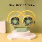 ⁦Ventilateur de Cou Portable 2 Vitesses Rechargeable par USB – مروحة عنق⁩ - الصورة ⁦2⁩