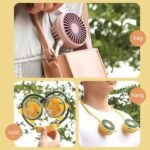 ⁦Ventilateur de Cou Portable 2 Vitesses Rechargeable par USB – مروحة عنق⁩ - الصورة ⁦7⁩