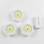 ⁦Kit de 3 lampes Led Hexagone sans fil avec télécommande⁩ - الصورة ⁦3⁩