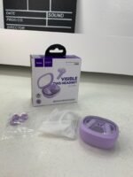 ⁦Écouteurs sans fil Bluetooth 5.3 HOCO EQ6 Purple – سماعات لاسلكية أصلية⁩ - الصورة ⁦8⁩