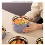 ⁦Boîte à Manger Portable en Inox 304 pratique et facile à transporter – حافظة طعام⁩ - الصورة ⁦2⁩