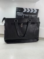 ⁦Cartable Homme en Simili Cuir Design Élégant Jeep 180551-12 Noir – حقيبة جلدية لون أسود⁩ - الصورة ⁦4⁩